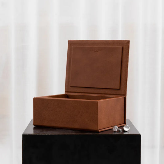 Decorative Storage Box - The Fusion Box, Cognac