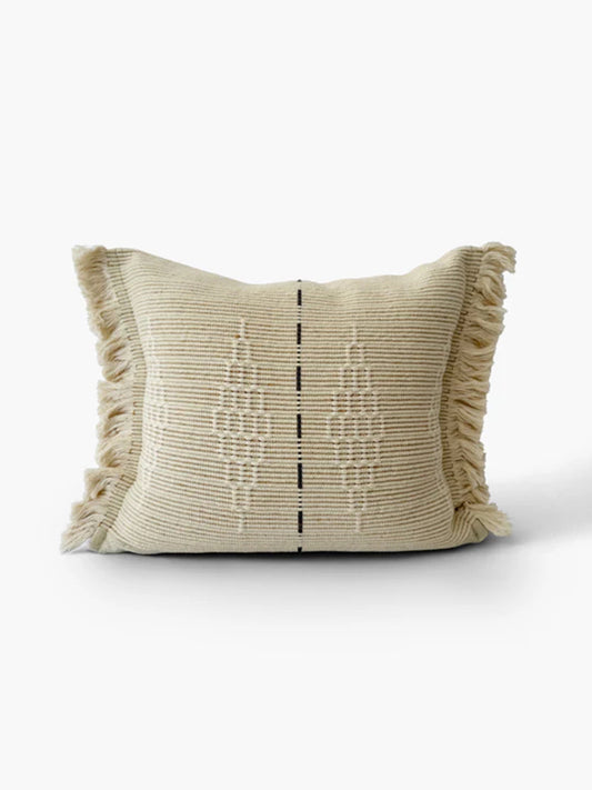 Heather Pillow, Ecru - WLLW - decorative pillows