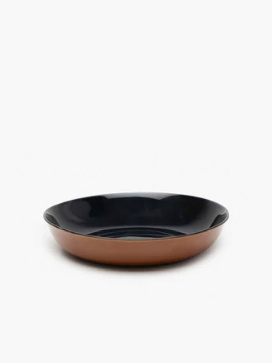 Deep Plate - Serving Plate Smoky Blue/Dark Blue Terres de Rêves