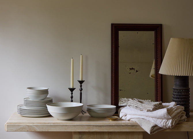 Recycled Clay Stoneware Large Plate