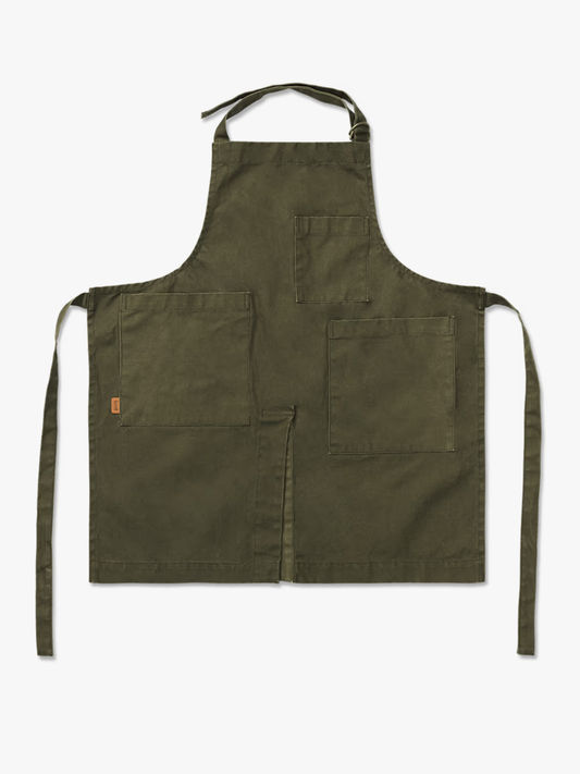 Bark Garden Apron, Olive