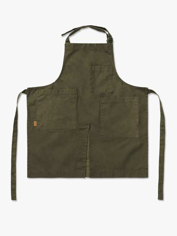 Bark Garden Apron, Olive