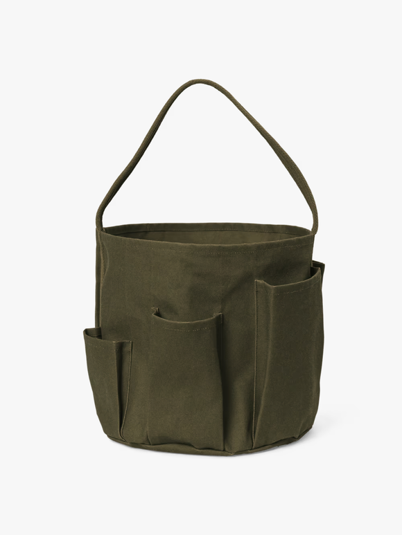 Bark Garden Bucket Bag, Olive