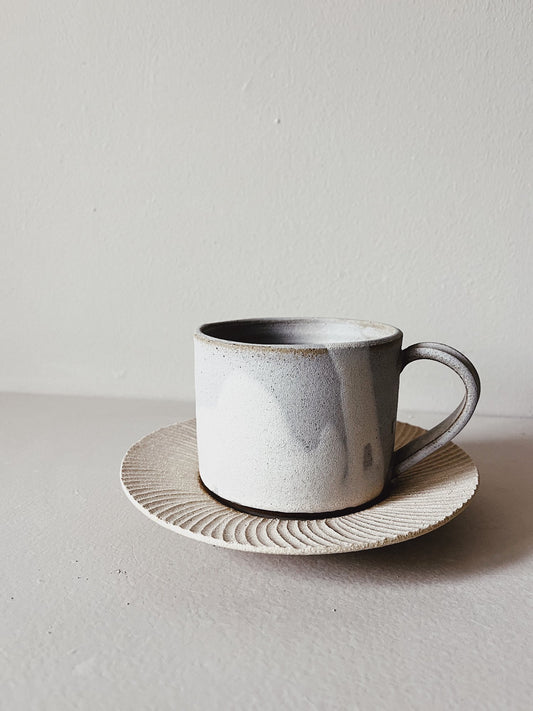 Carved Cup Set - WLLW - handcrafted ceramic mugs