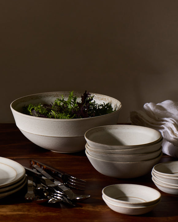 Recycled Clay Stoneware Deep Serving Bowl