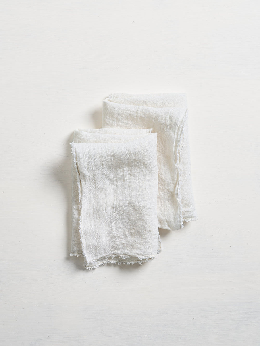 Philo Linen Napkin Set, White