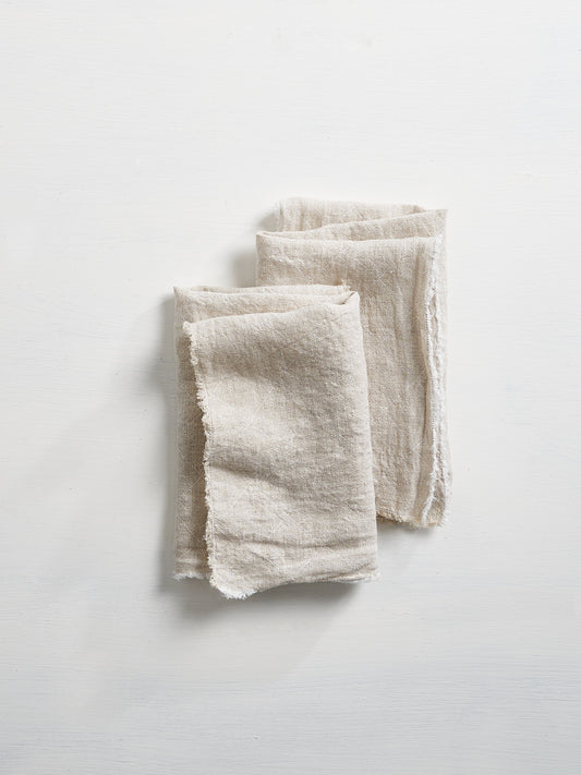 Linen Napkins - Philo Linen Napkin Set, Natural