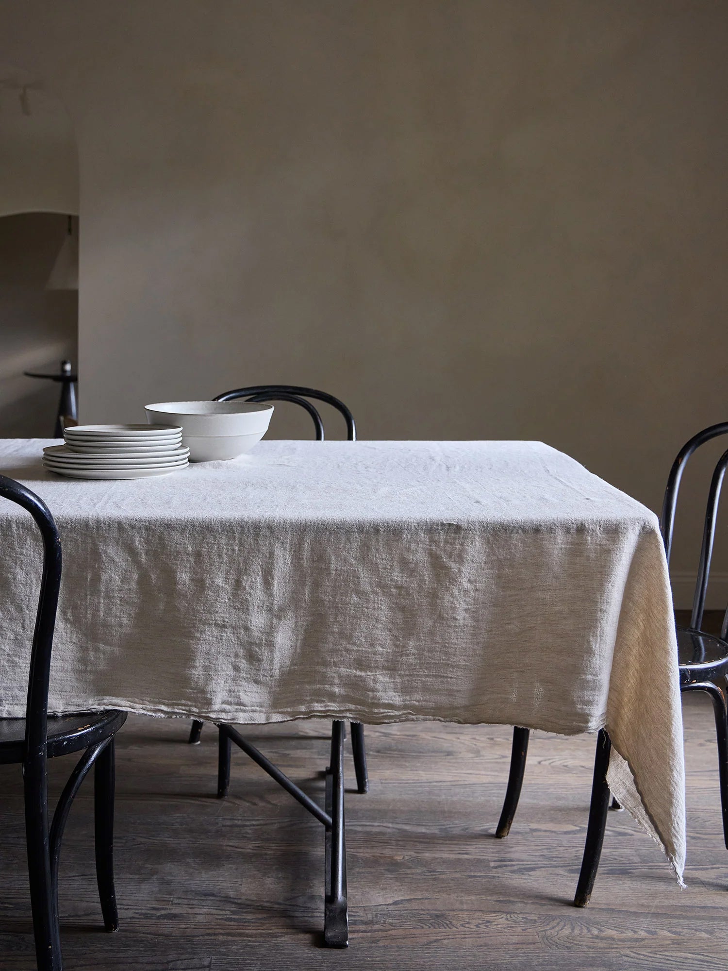 Linen Tablecloth - Philo Linen Tablecloth, Natural
