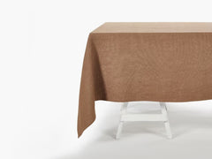 Hudson Tablecloth, Cinnamon, 65 x 65