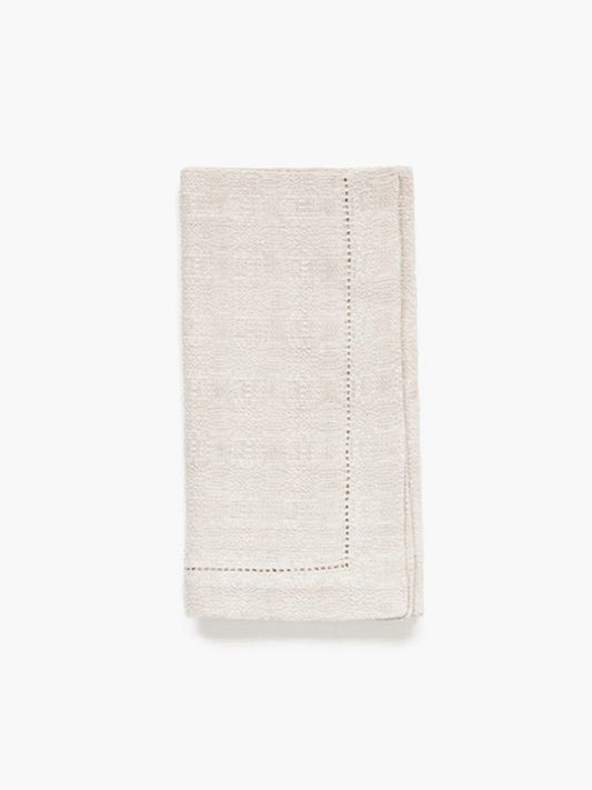Cloverleaf Napkin, Natural - WLLW - linen napkins