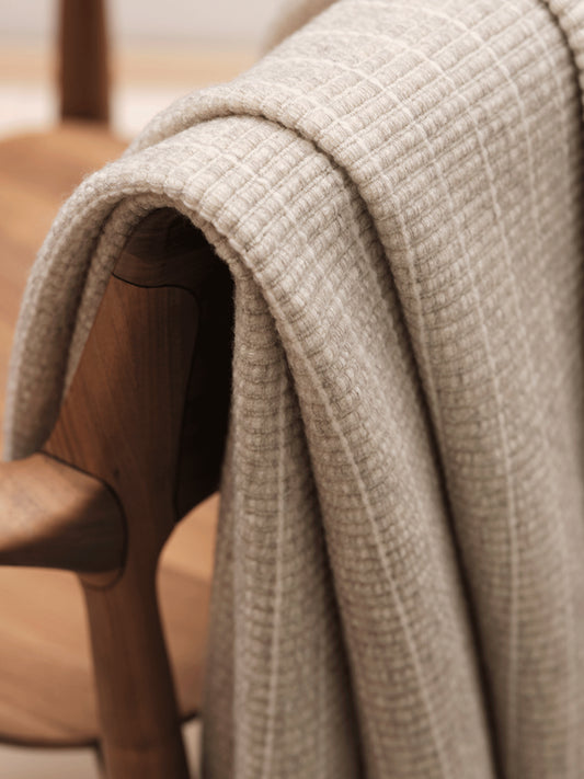 Merino Wool Blanket - John Pawson Tile Throw, Marble