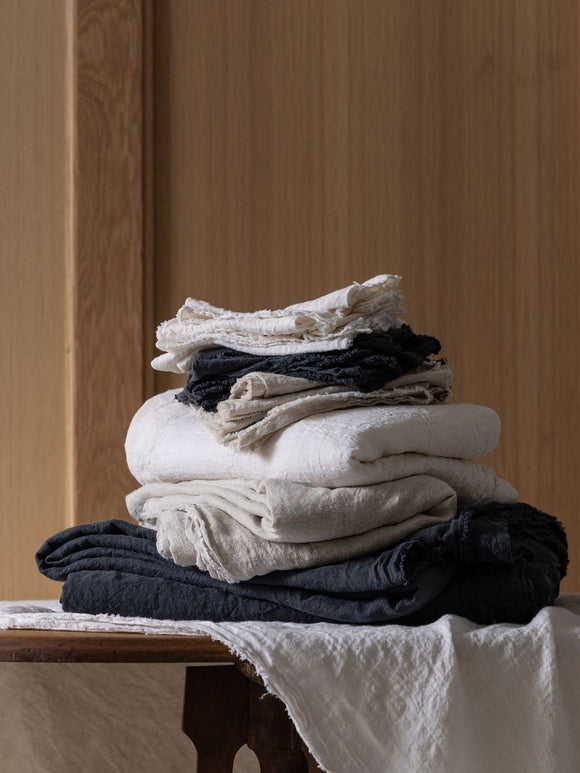 Philo Linen Napkin Set, Slate