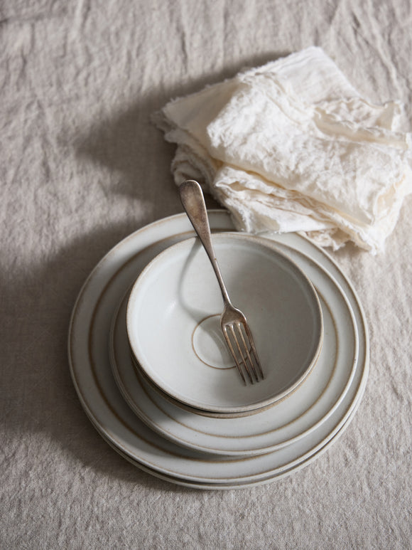 Philo Linen Napkin Set, White