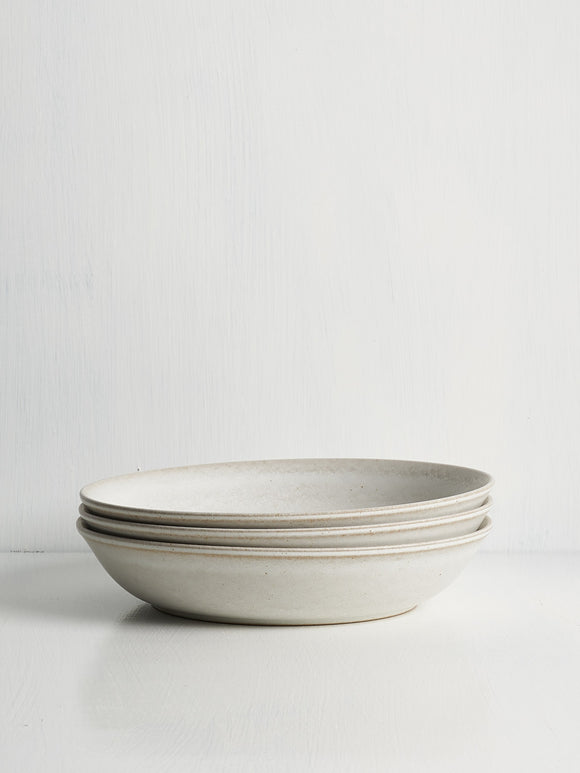 Recycled Clay Stoneware Low Entree Bowl