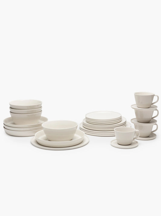 Full Set 28 Pieces Ivory Cena - WLLW - porcelain dinnerware set
