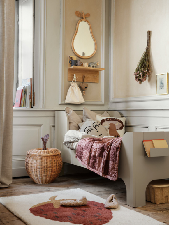 Large Apple Braided Storage, Natural