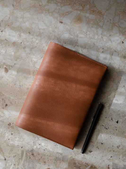 Refillable Journal Leather - The Notebook, Cognac