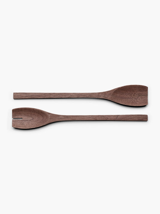 Salad Servers - John Pawson Salad Servers, Walnut