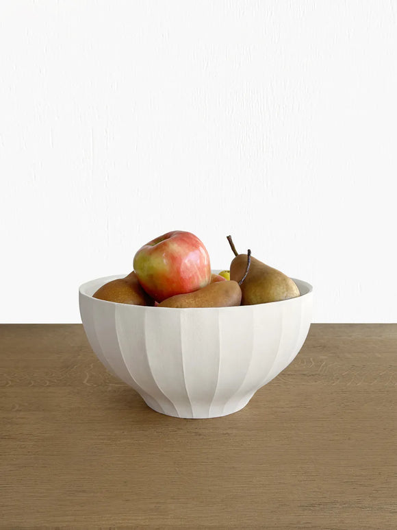 Porcelain Fluted Bowl