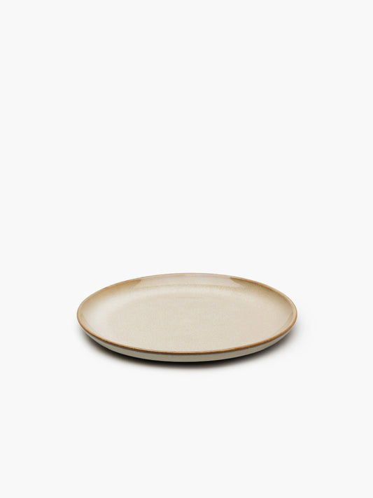 Bread Plate Misty Grey Terres de Rêves - WLLW - stoneware plate
