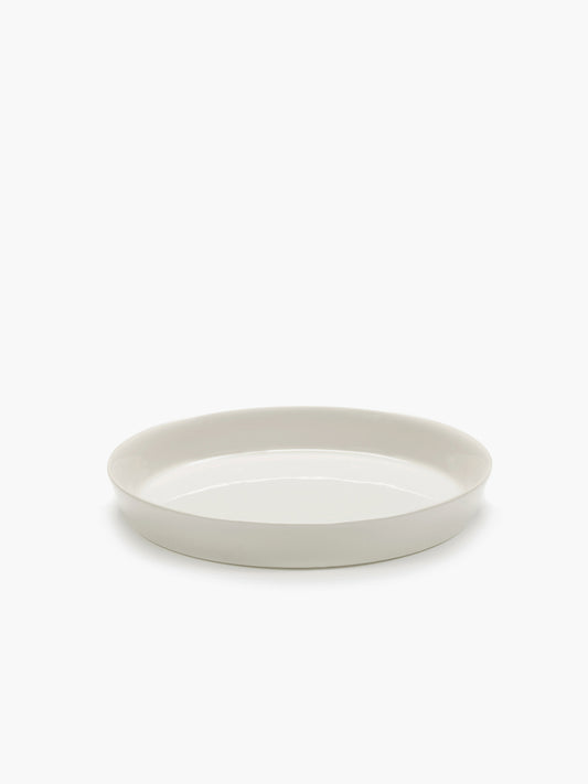 Deep Plate Ivory Cena - WLLW - stoneware plate
