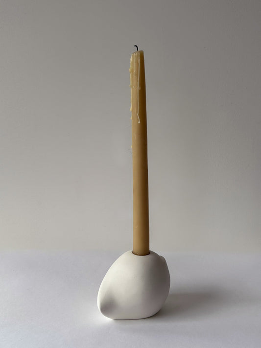 Taper Candle Holder - Short Sculptural Candle Holder