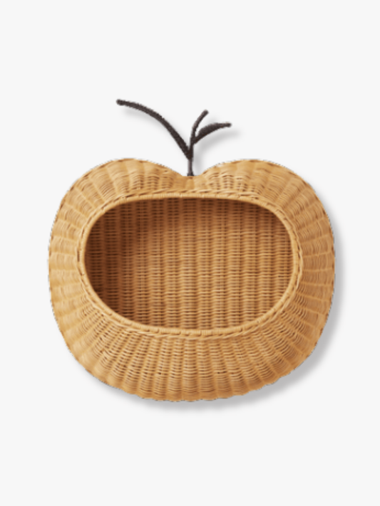 Apple Braided Wall Pocket, Natural