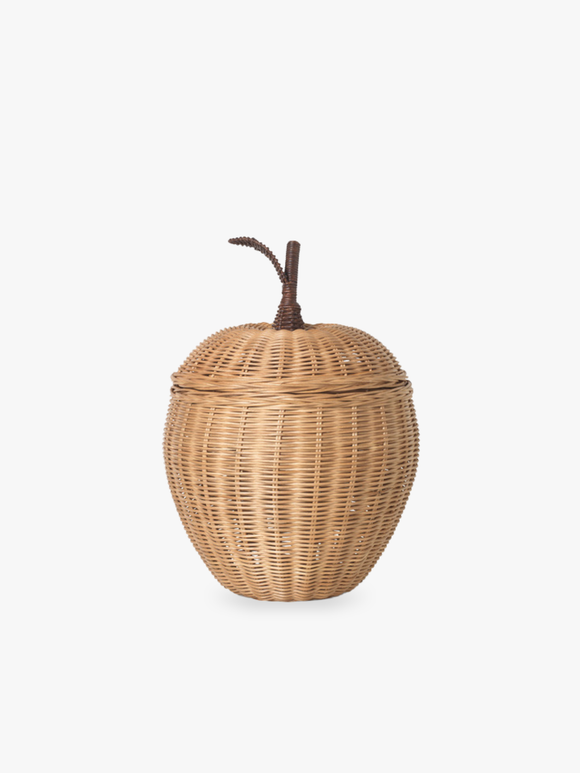 Large Apple Braided Storage, Natural