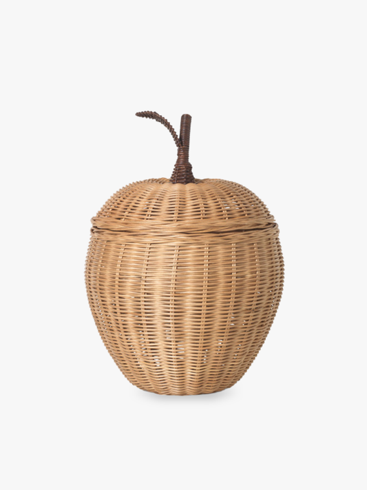 Large Apple Braided Storage, Natural