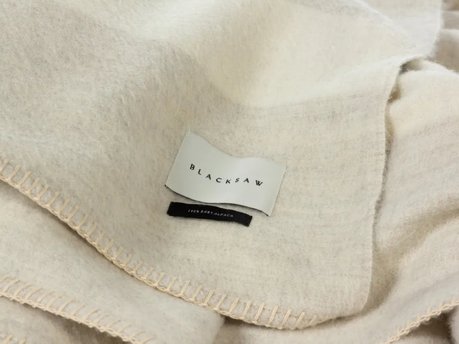 Mason Throw, Ivory/Shoji