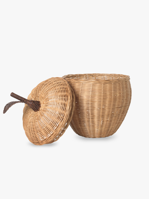 Large Apple Braided Storage, Natural